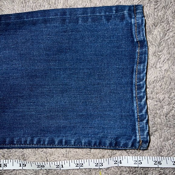 Madewell Cali Demi Boot Women's 25 Blue Medium Wash Stretch Mid Rise Jeans - Picture 9 of 11